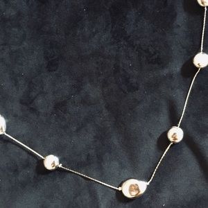 Long silver bead neaklace 💎